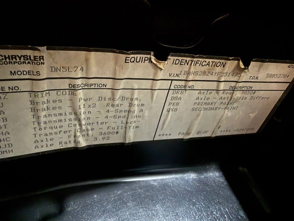 2000 Dodge Durango