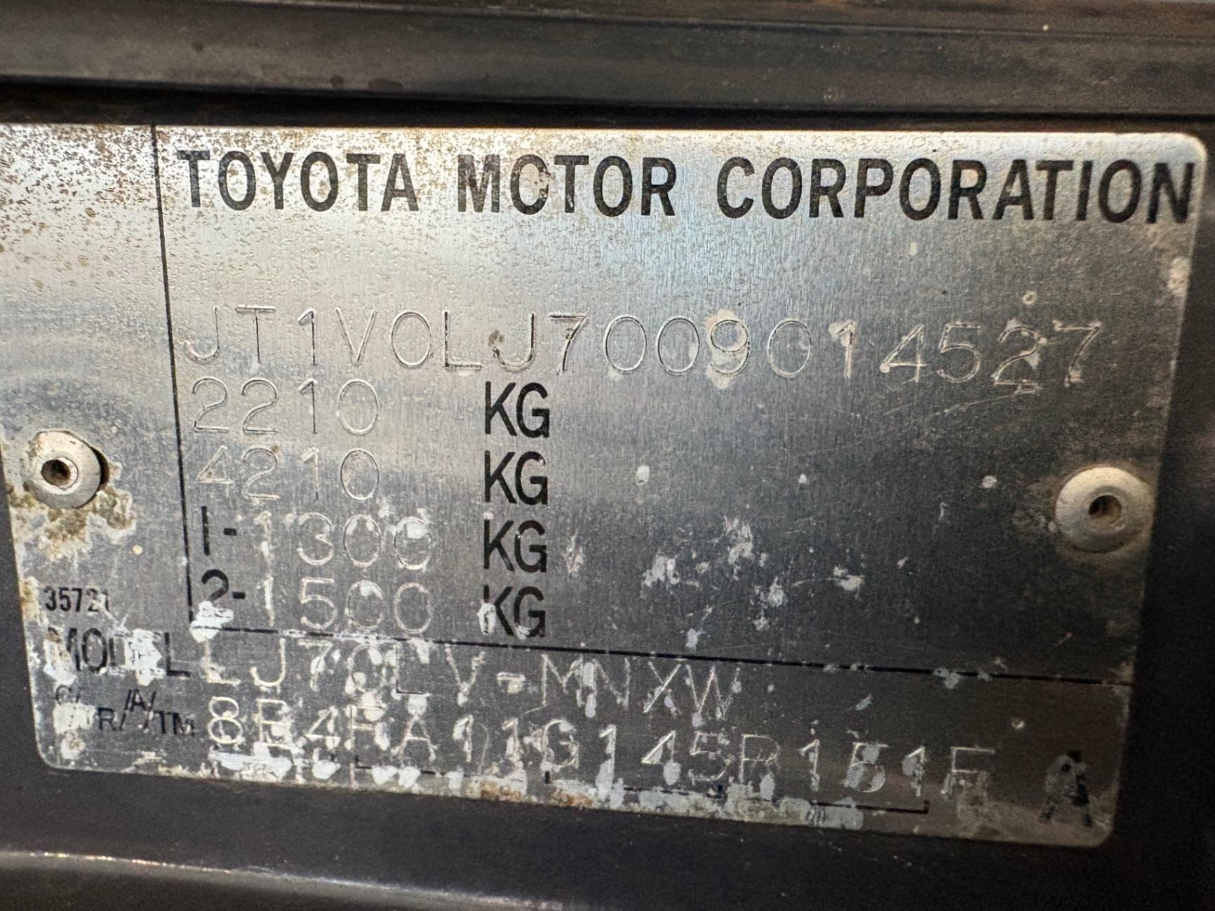 1986 Toyota Land Cruiser LJ70