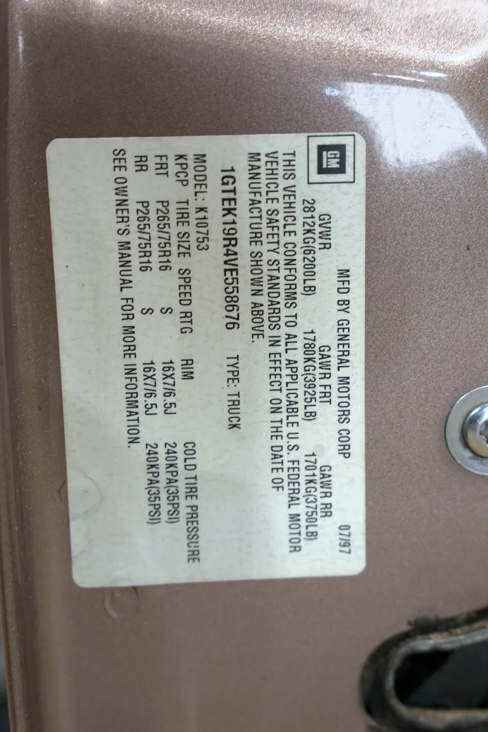 1997 GMC Sierra 1500 SLE