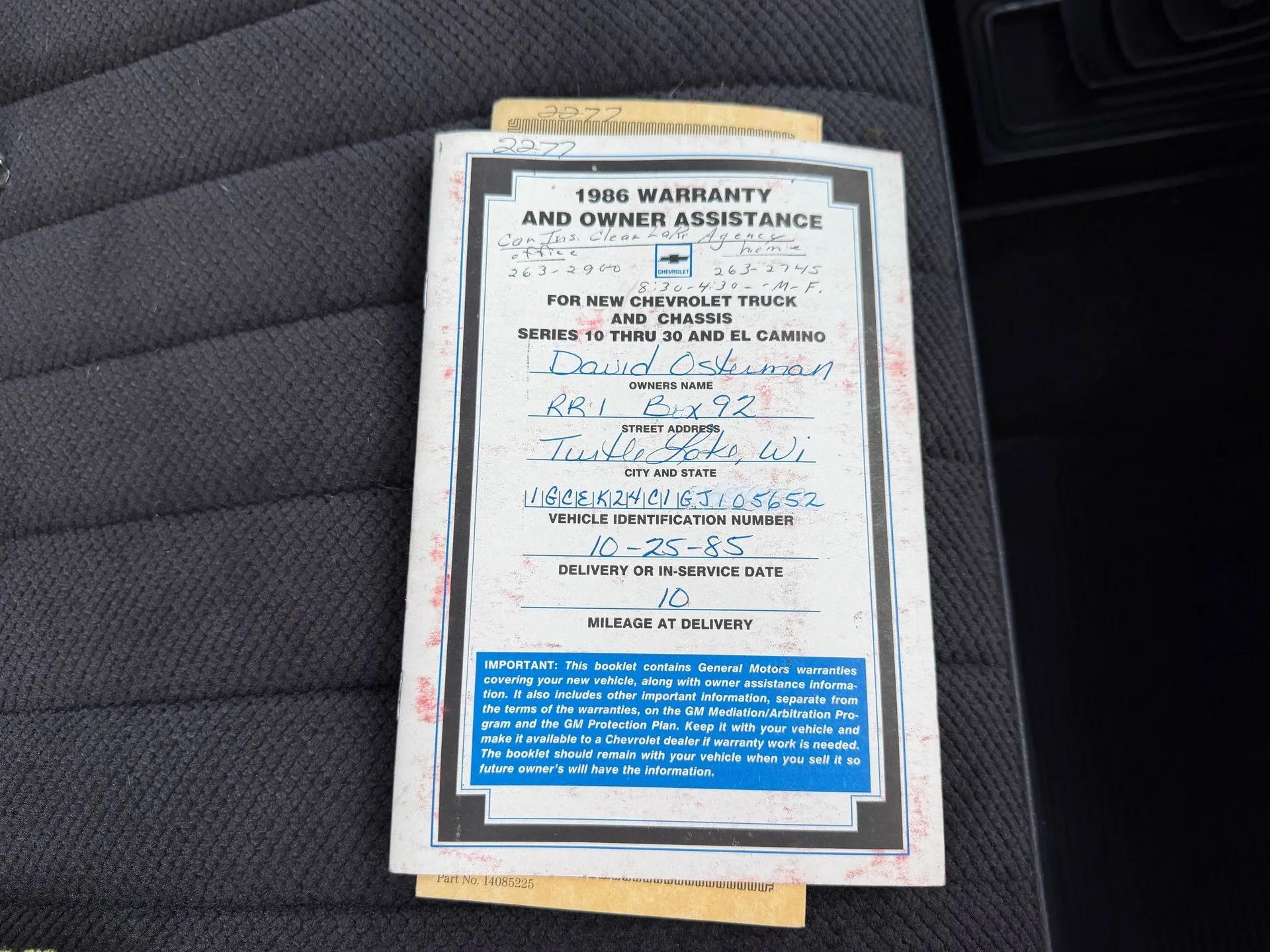 1986 Chevrolet K20 Silverado Diesel