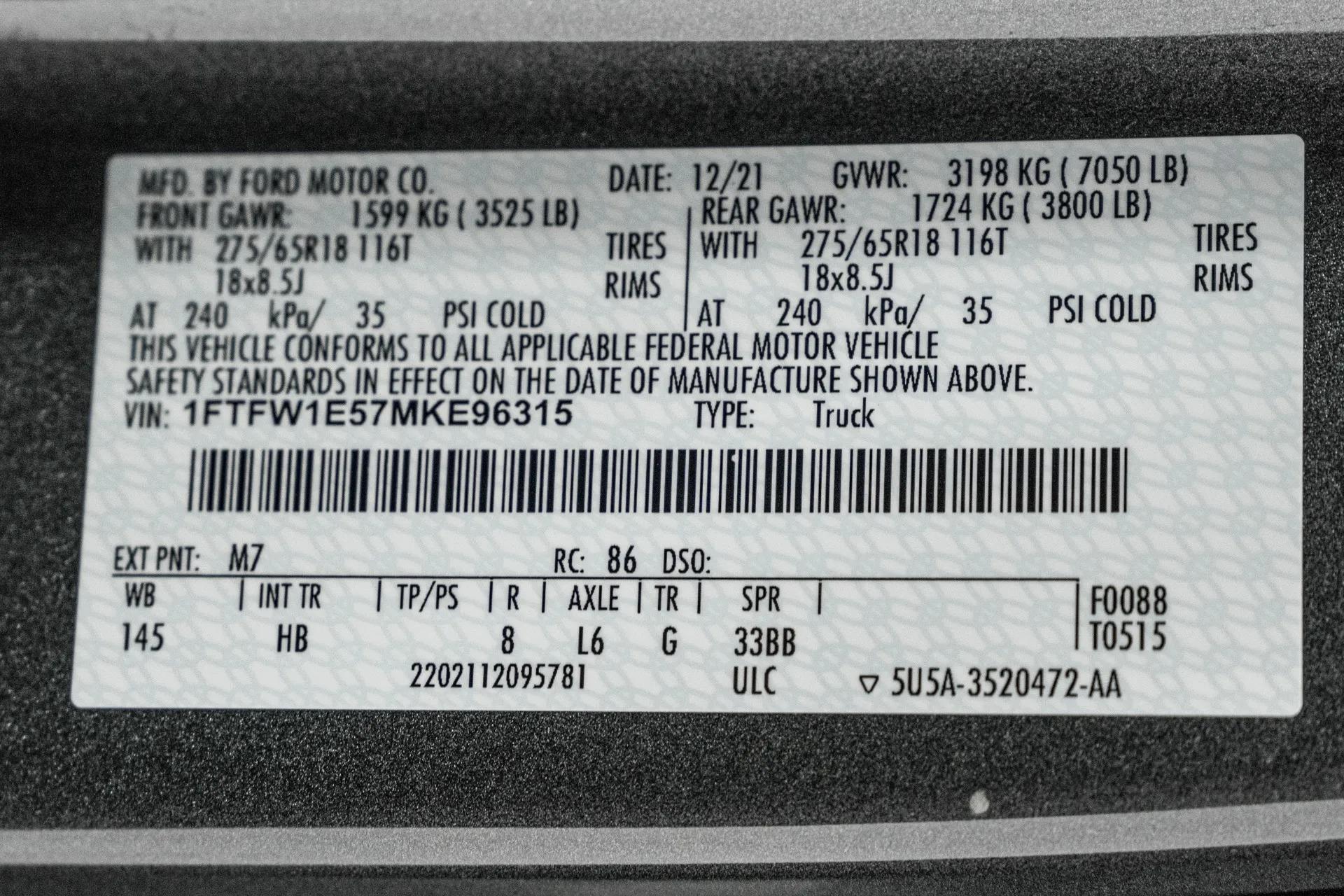 Supercharged 2021 Ford F-150 Shelby