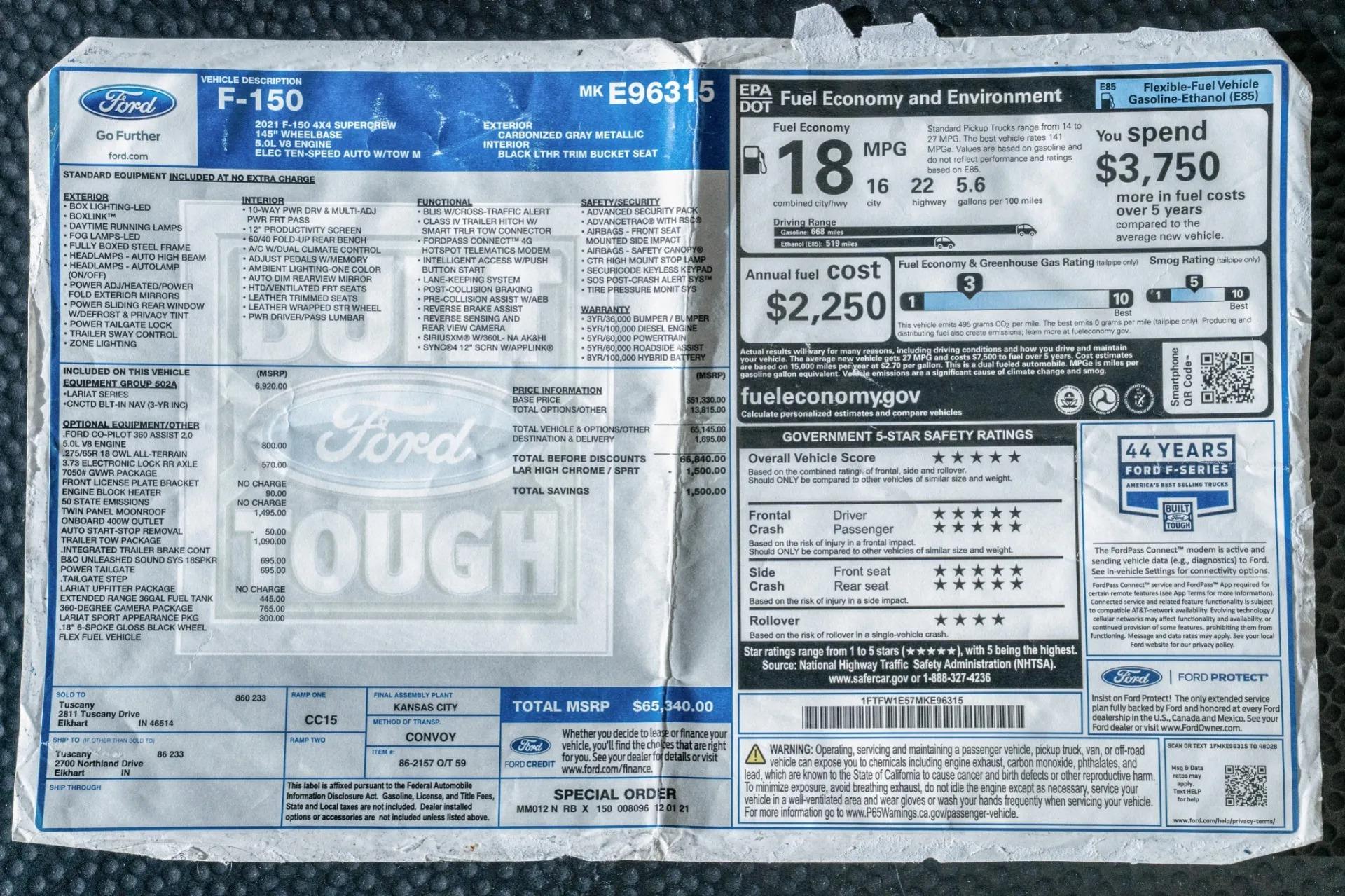 Supercharged 2021 Ford F-150 Shelby
