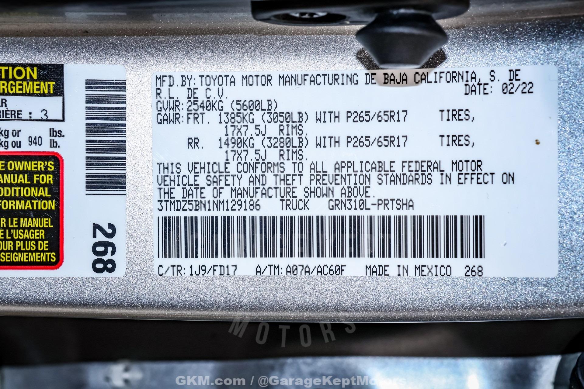 2022 Toyota Tacoma TRD Sport