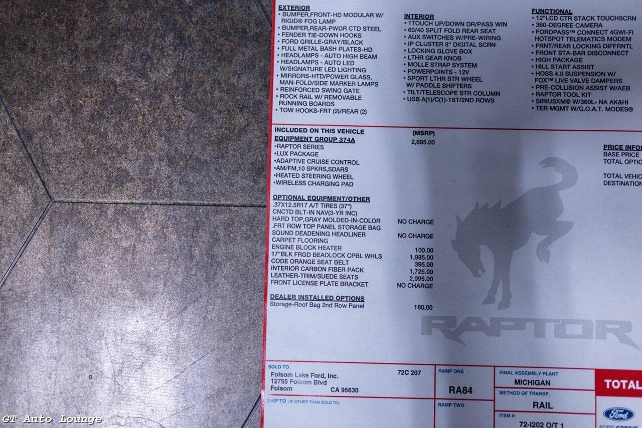 2022 Ford Bronco Raptor