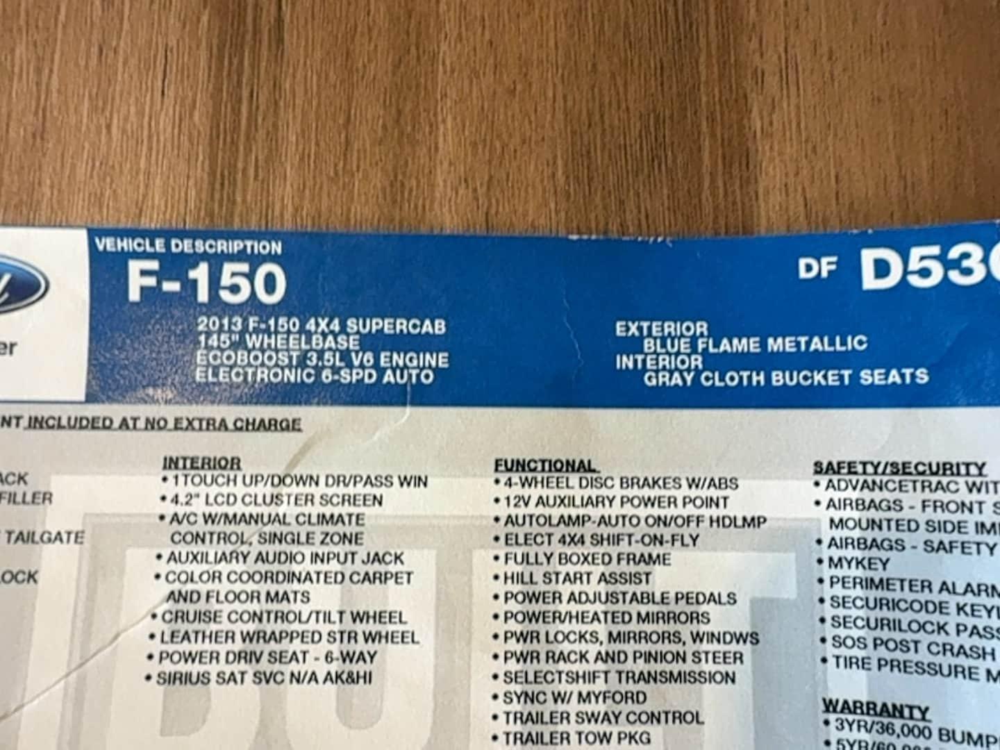 2013 Ford F-150 XLT