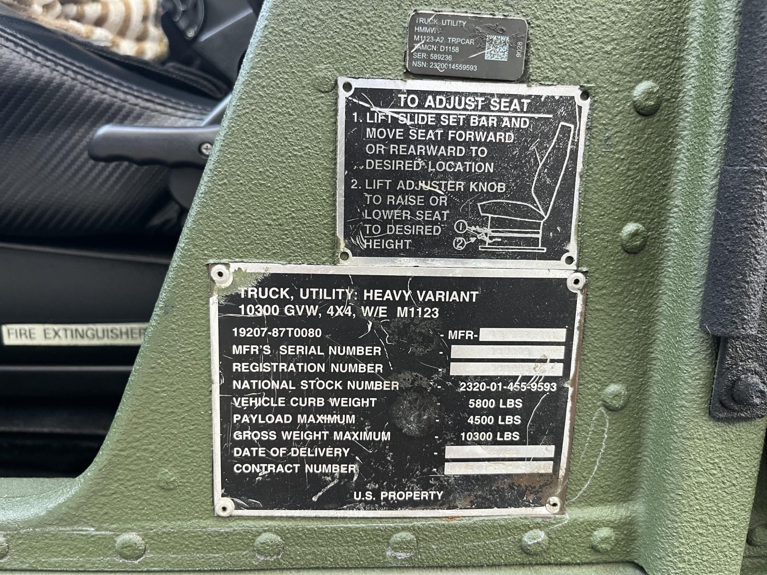 1998 AM General HMMWV M1123