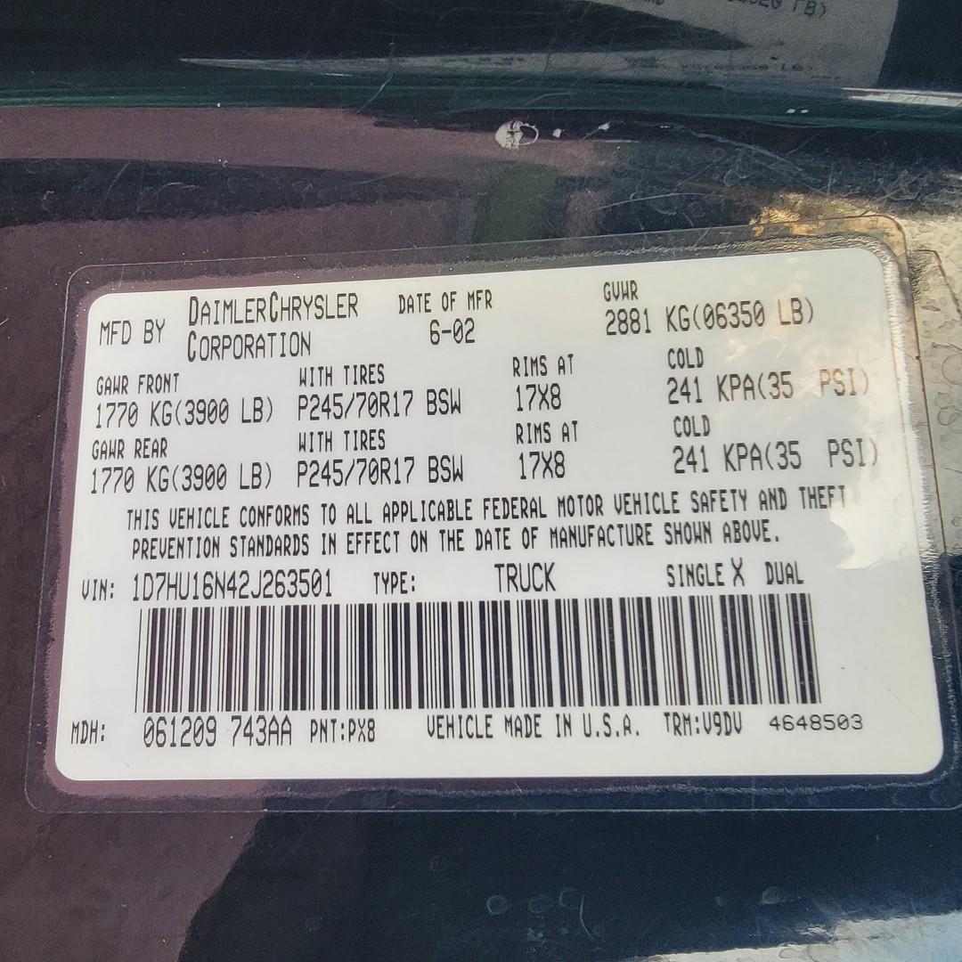 2002 Dodge Ram 1500