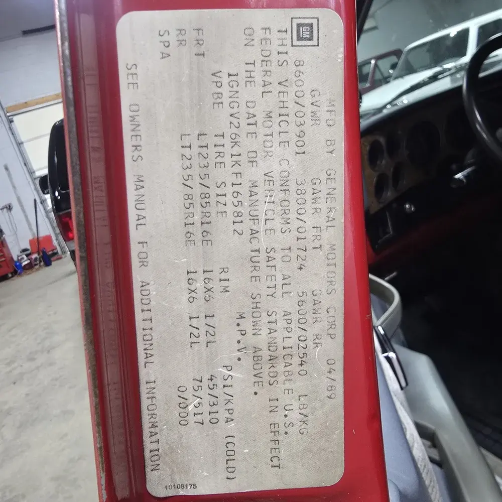 1989 Chevrolet Suburban 2500