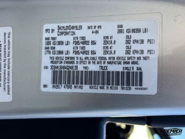 2004 Dodge Ram 1500 SRT-10 Base