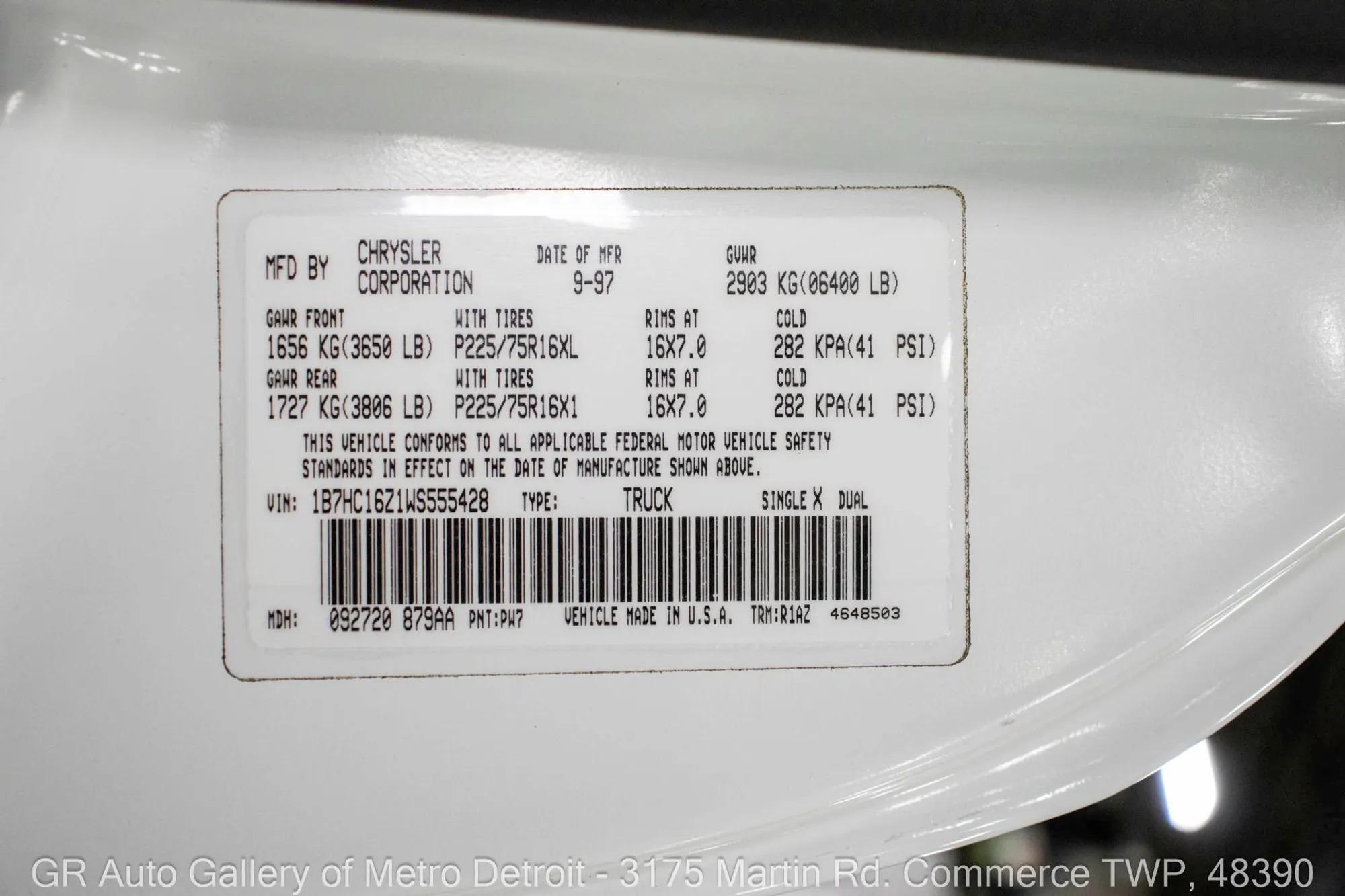 1998 Dodge Ram 1500 SS/T