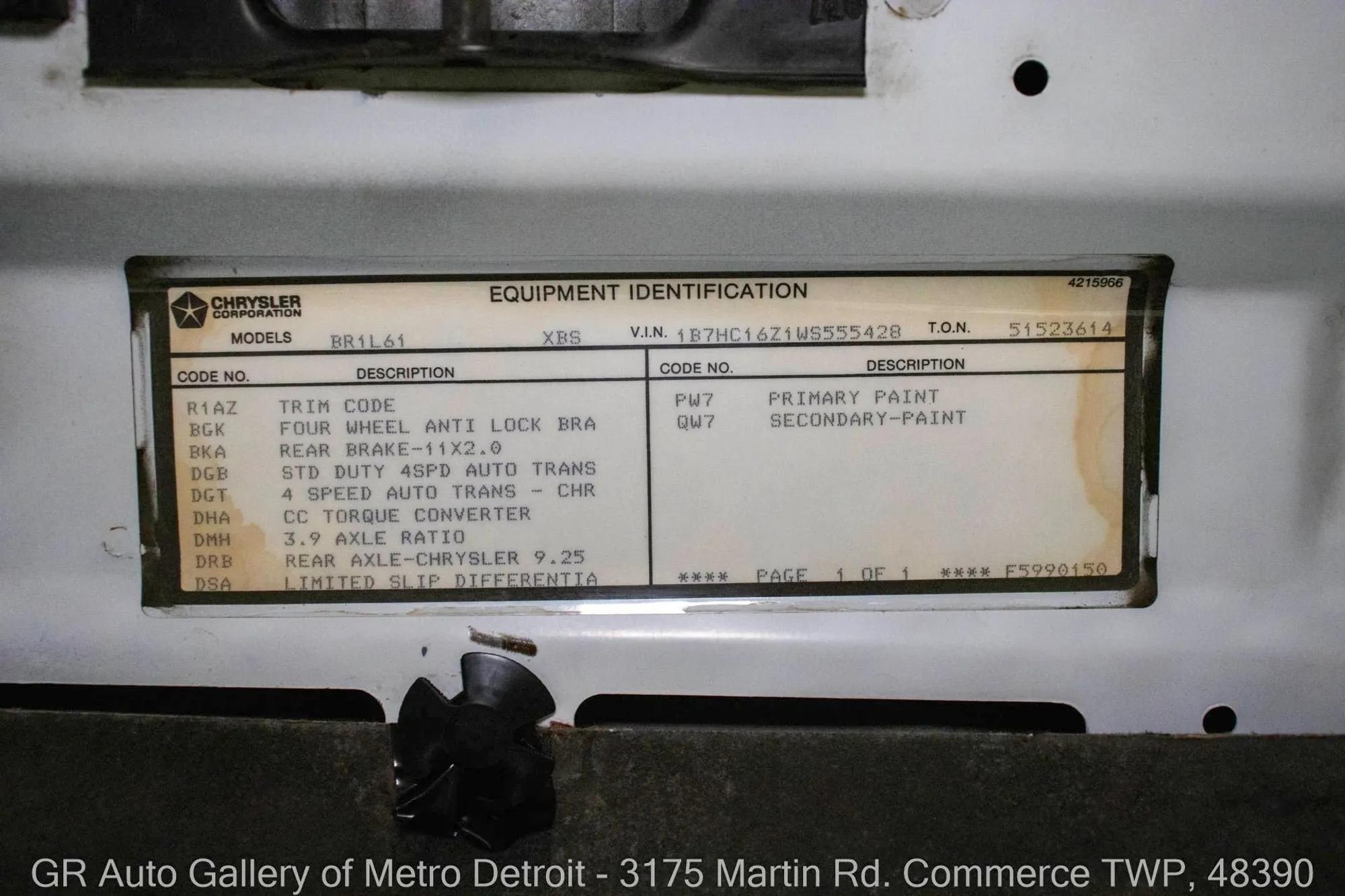 1998 Dodge Ram 1500 SS/T