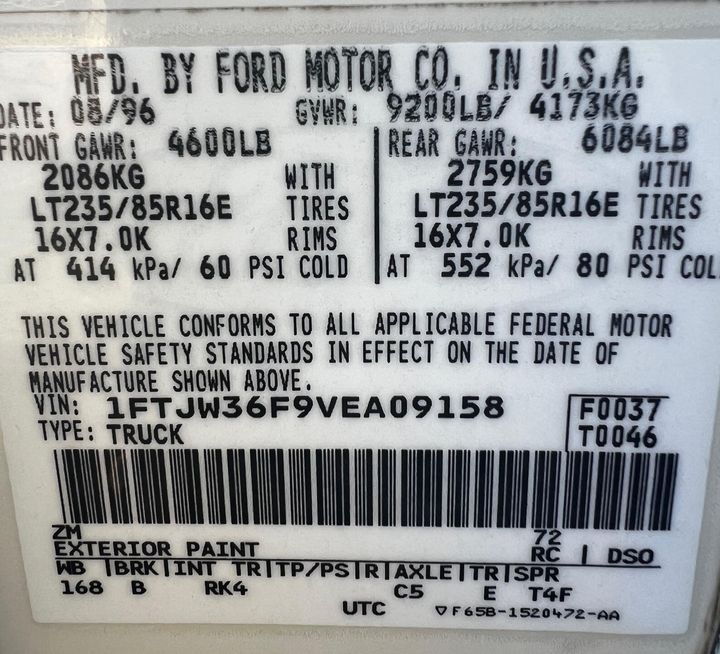 1997 Ford F-350 Power Stroke 4×4 Camper