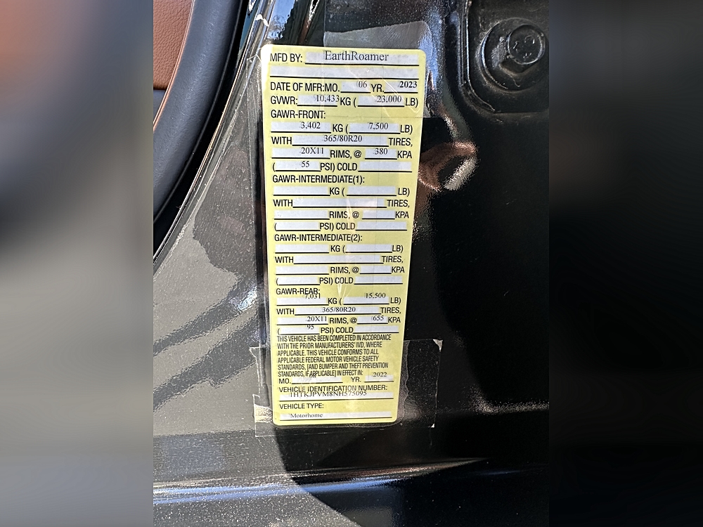 Sold: 2023 EarthRoamer XV-SX-002