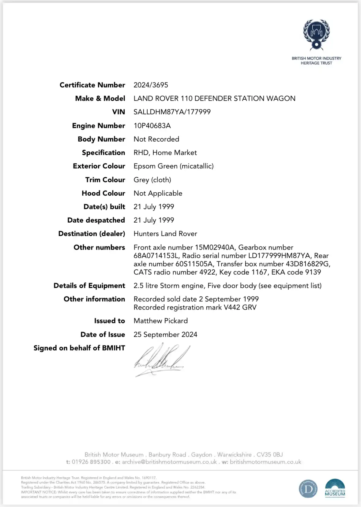 Td5-Powered 1999 Land Rover Defender 110