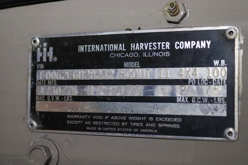 1975 International Harvester Scout II