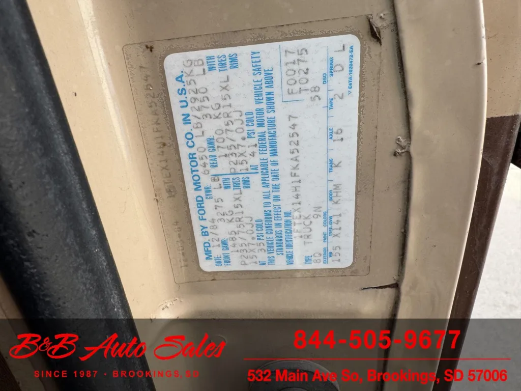 1985 Ford F-150 4x4 XLT Lariat