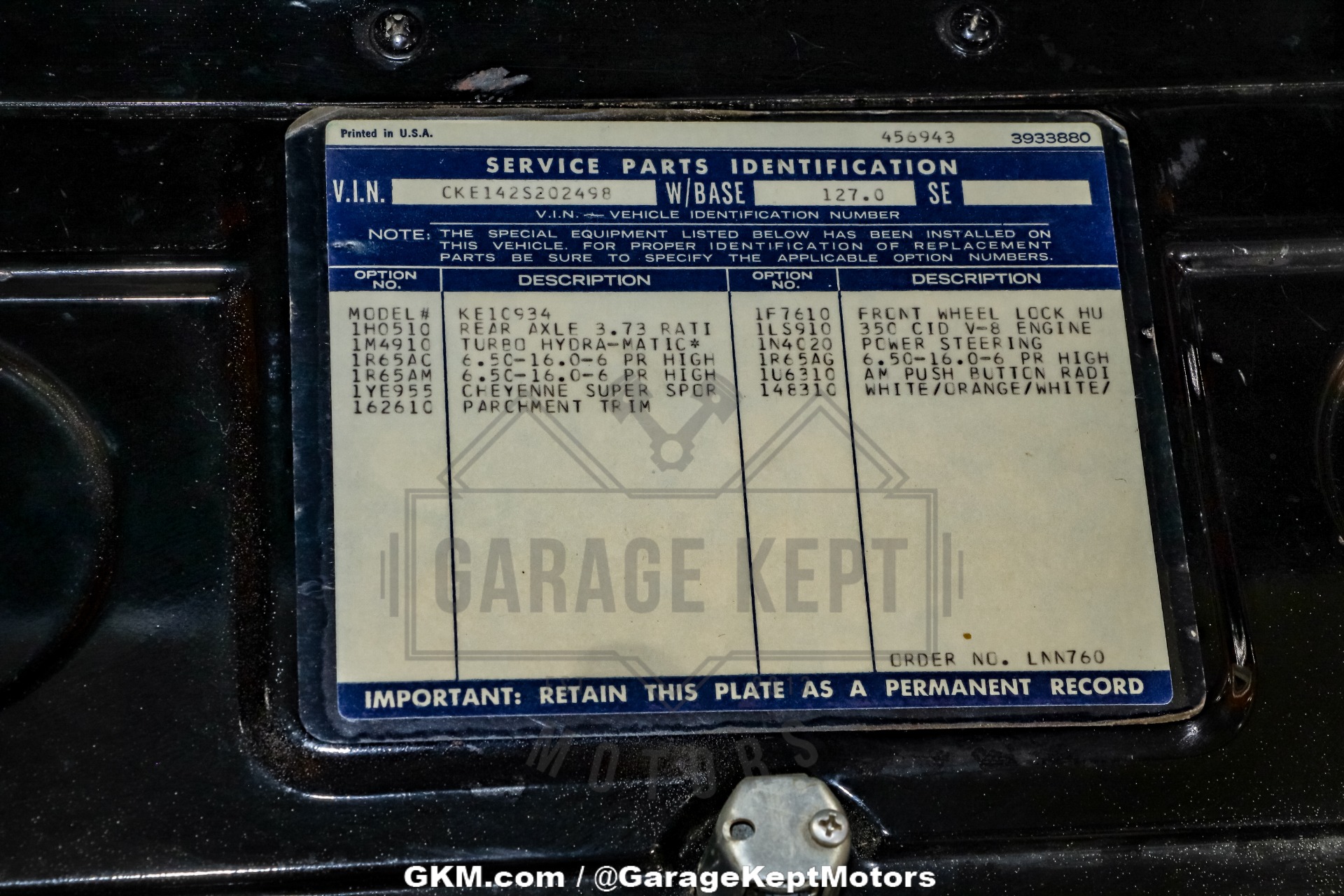 1972 Chevrolet K10 Cheyenne