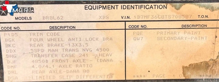 1996 Dodge Ram 3500 Laramie SLT Dually