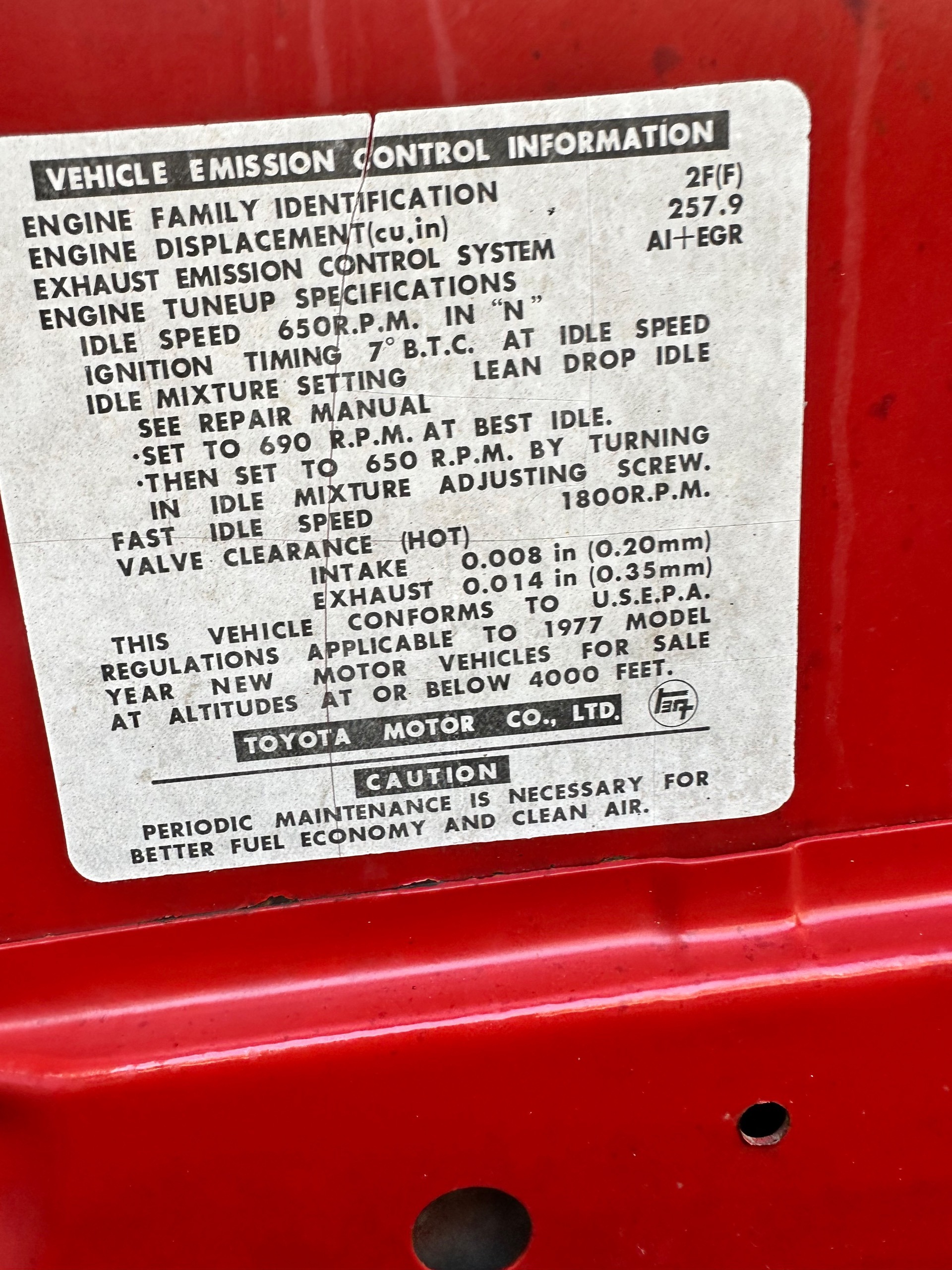 1977 Toyota Land Cruiser