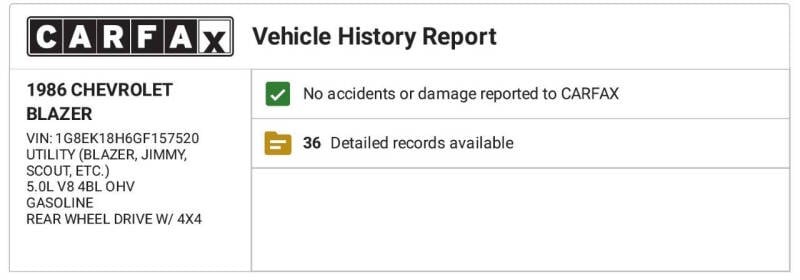 1986 Chevrolet Blazer Silverado