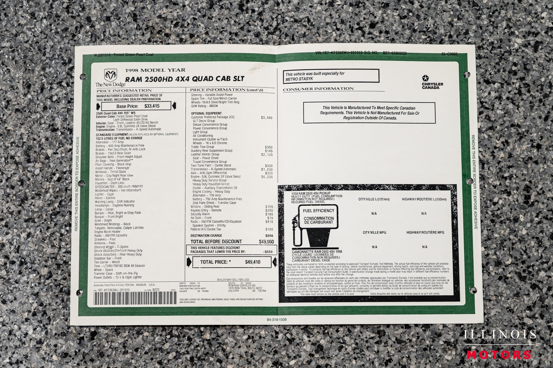 67k-Mile 1998 Dodge Ram 2500 Laramie SLT