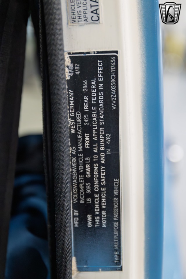 1982 Volkswagen Vanagon Westfalia