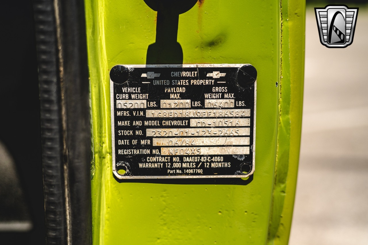 1984 Chevrolet K5 Military Blazer