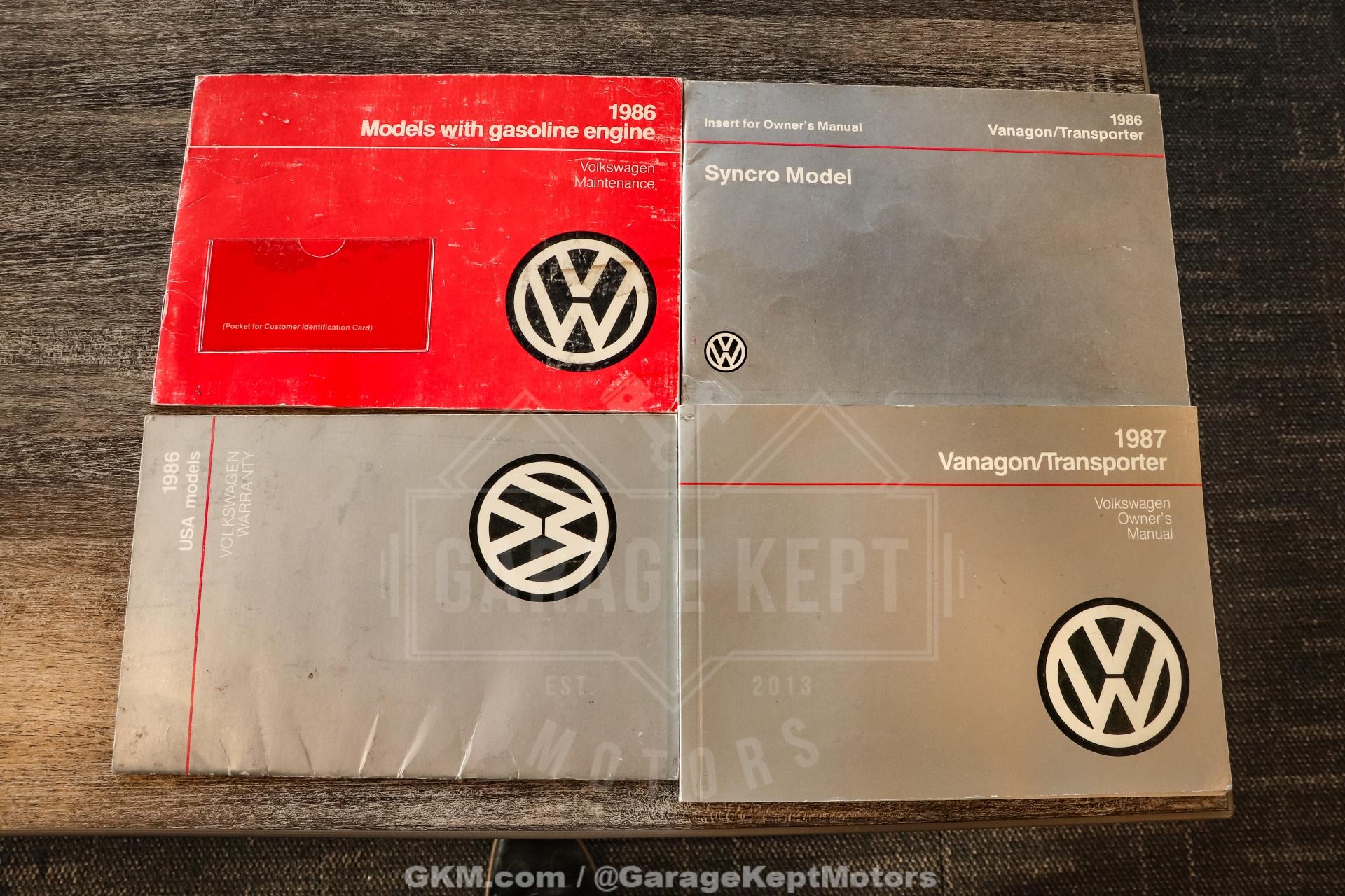 1986 Volkswagen Vanagon Westfalia Weekender