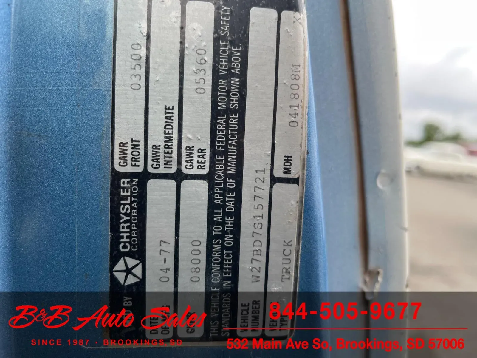 1977 Dodge W200 Adventurer