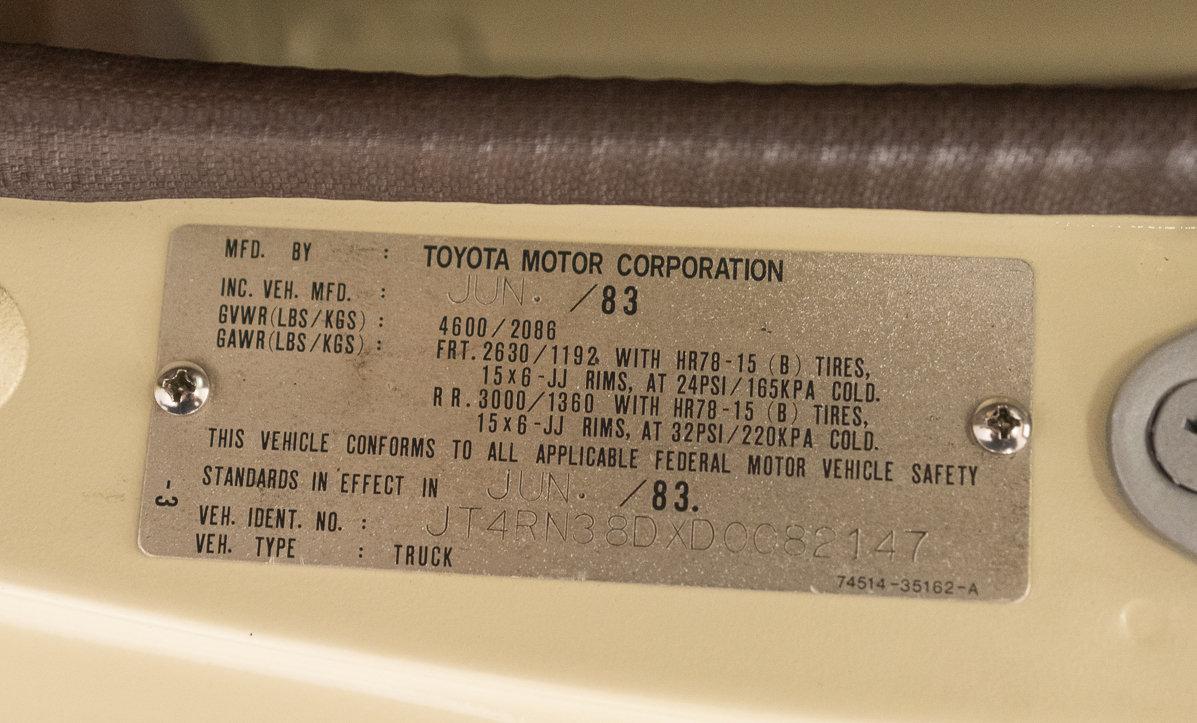 Sold: 1983 Toyota Pickup Restomod